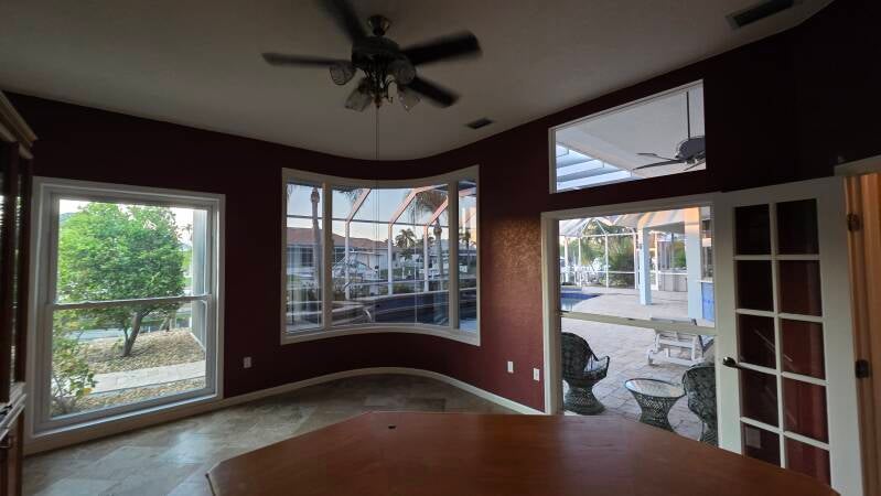 Interior living room painting Punta Gorda Isles Florida