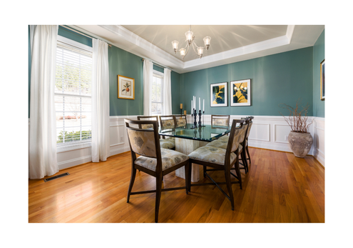 Painted dinning room & trim by Integrity Painting