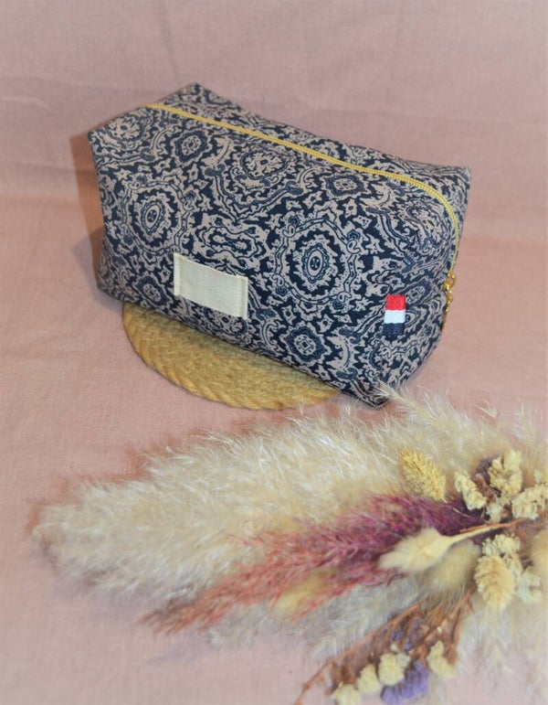 TROUSSE Coton Bleu Motif