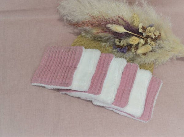 Lingettes Lavables Nid Abeille & Double face