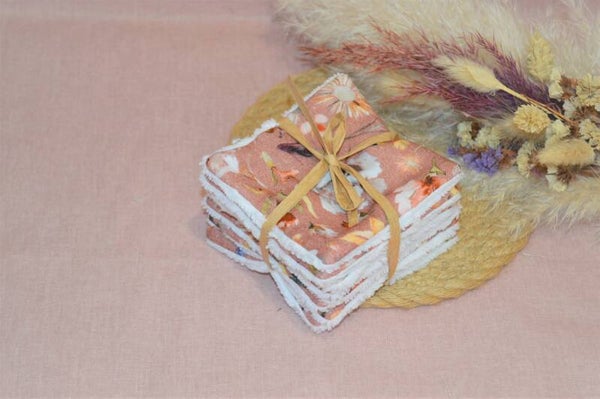 Lingettes Lavables Gaze Fleurs