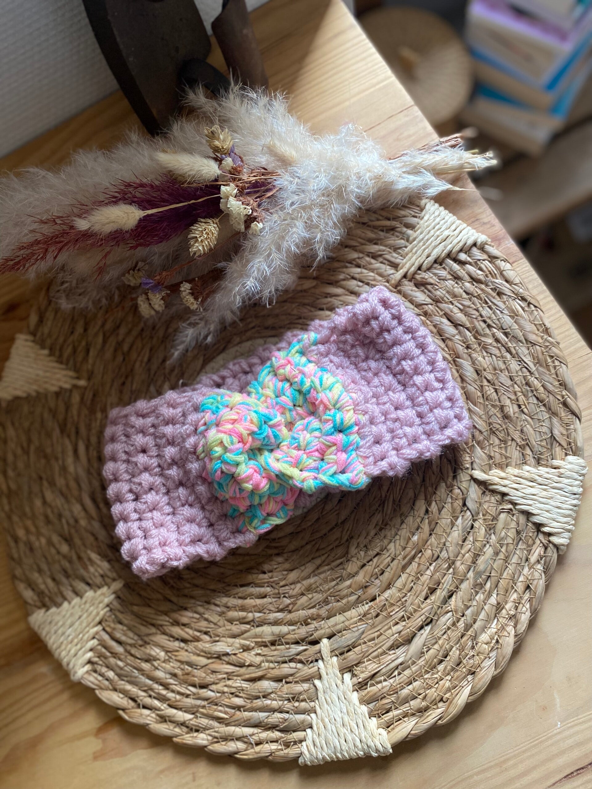 HB crochet - licorne Rose