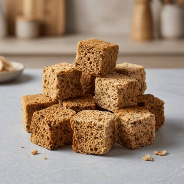 Freeze-Dried Banana Bread Bites