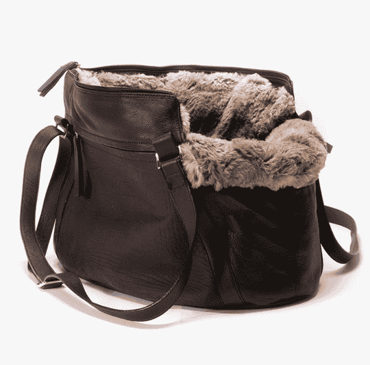 Ledertasche Schlangenoptik dunkelbraun