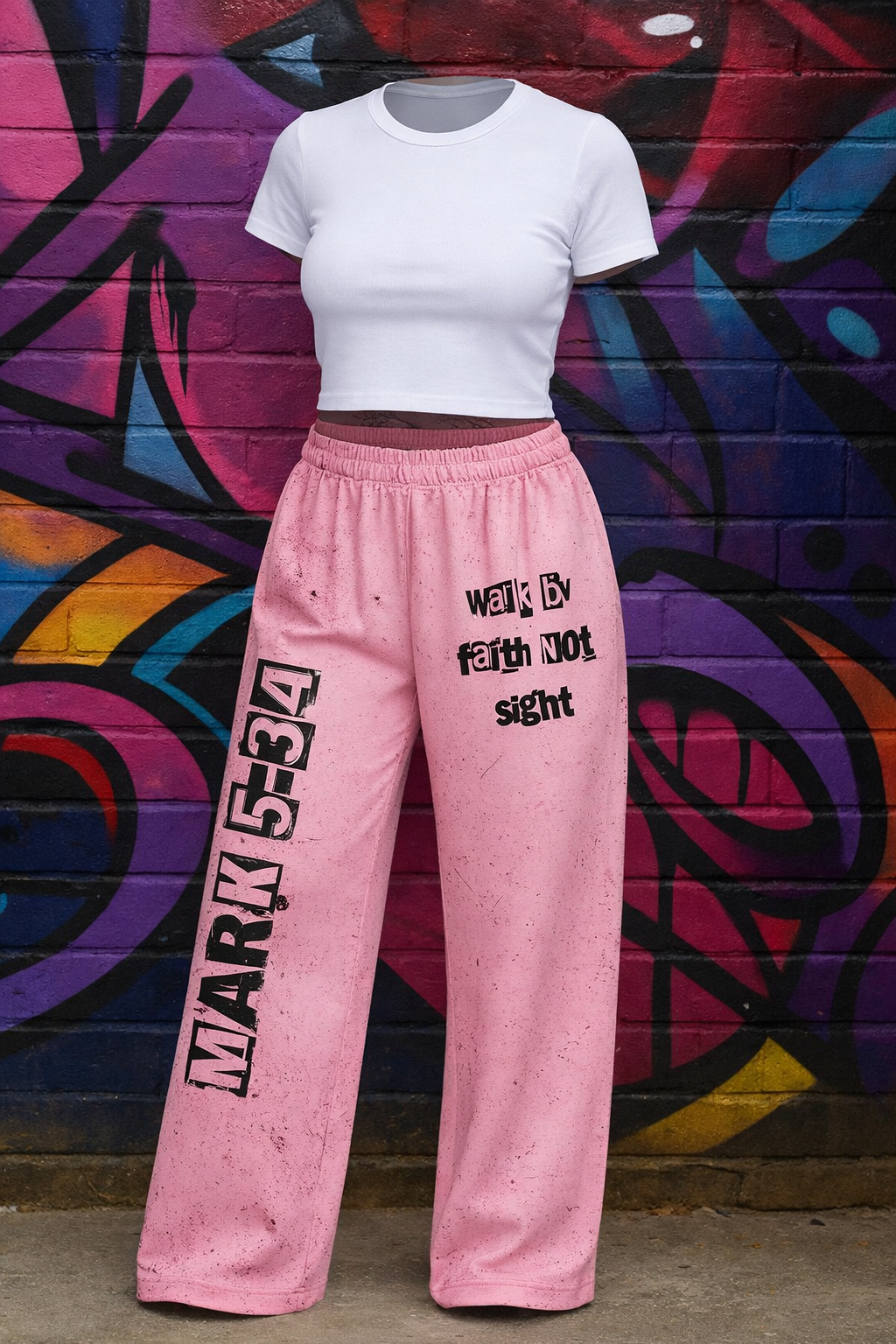 Woman’s Mark 5:34 sweatsuit