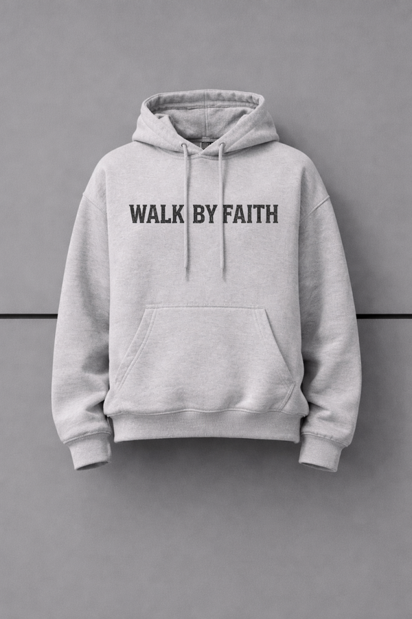 Unisex walk by faith hoodie