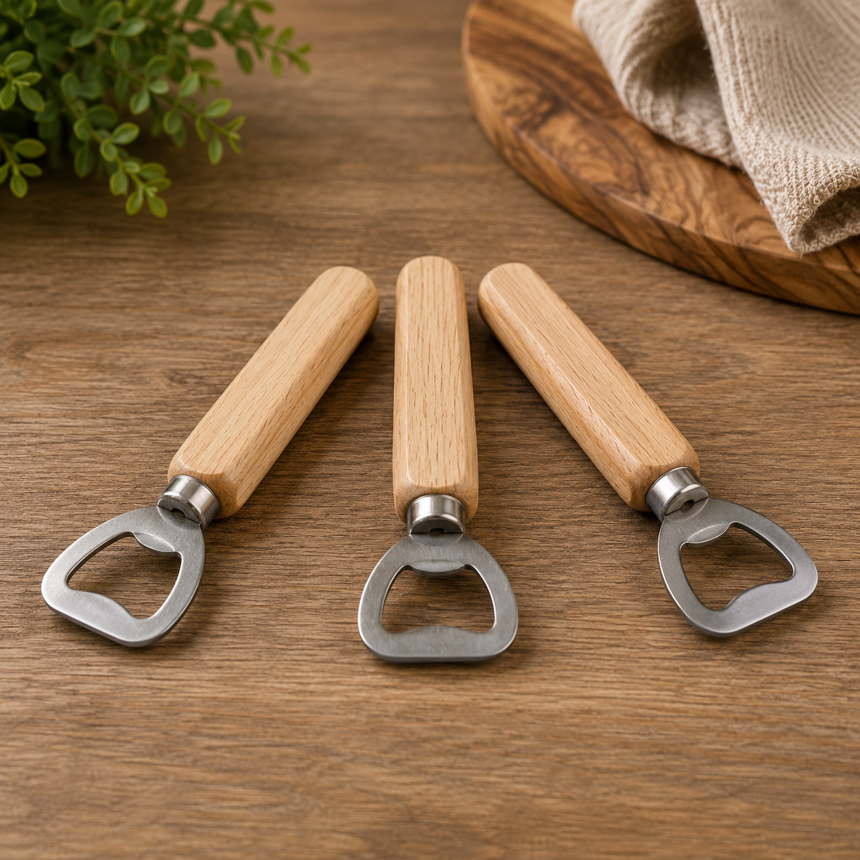 -Wooden Bottle Opener