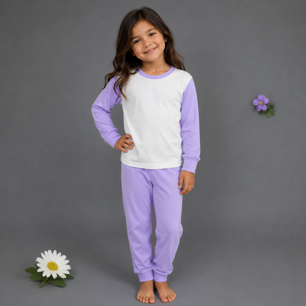 -Kids Lilac Pyjamas -LONG