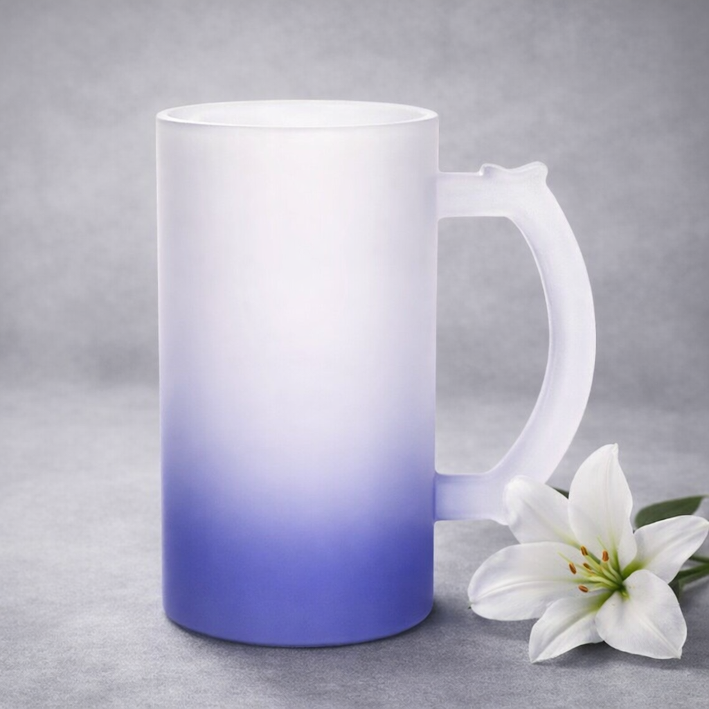 -Frosted Tankard-Blue