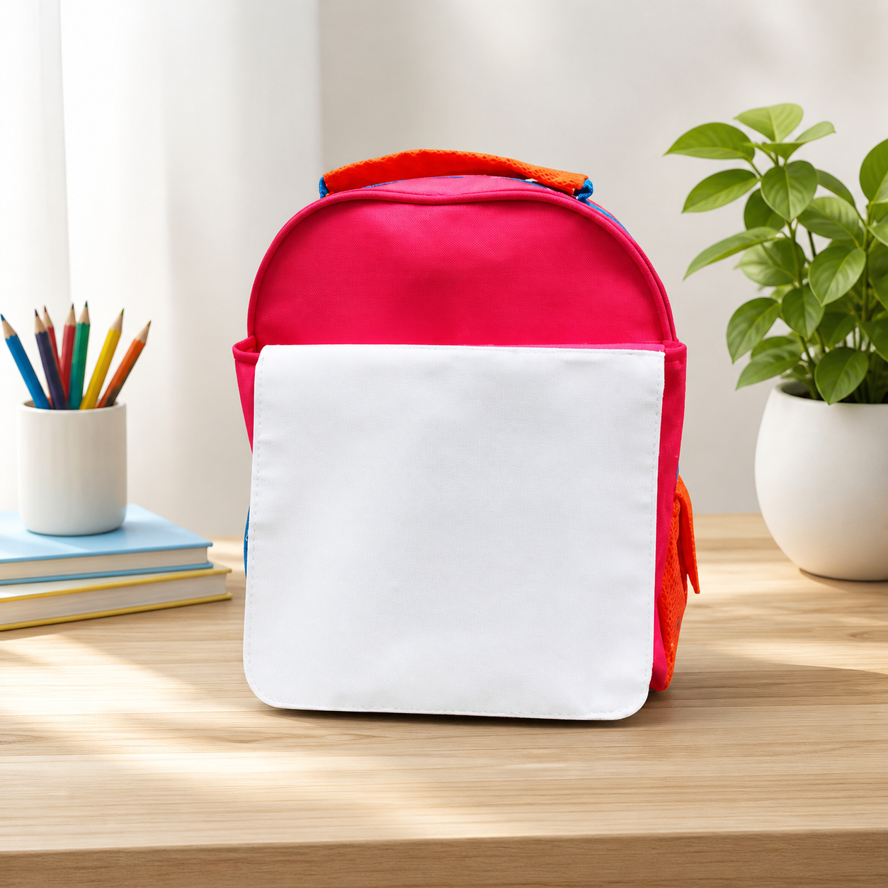 -Neon Backpack - Pink & Orange Hi Vis