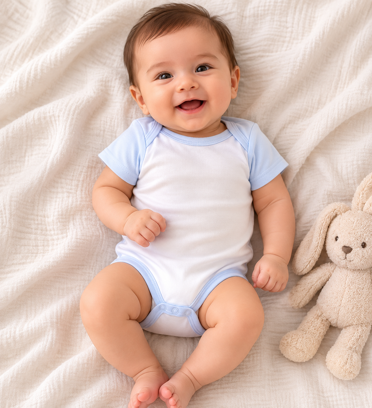 -Sublimation Baby Vest - Blue