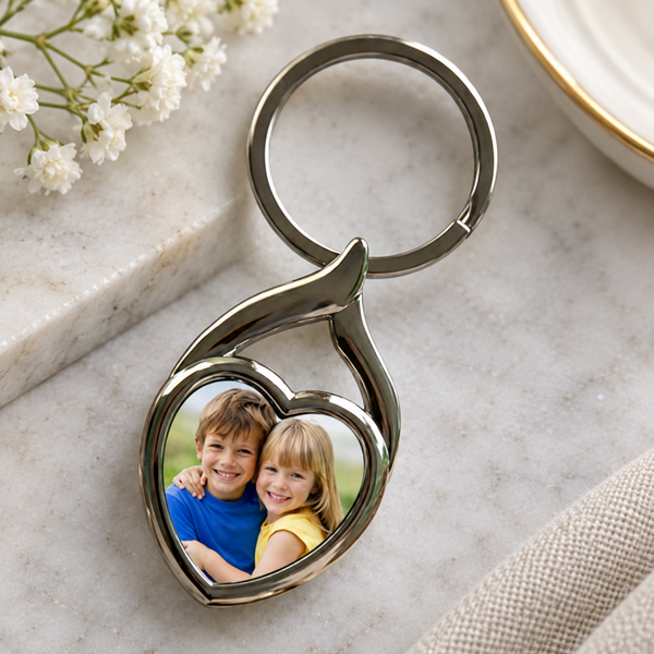 -Sublimation Heart Keyring