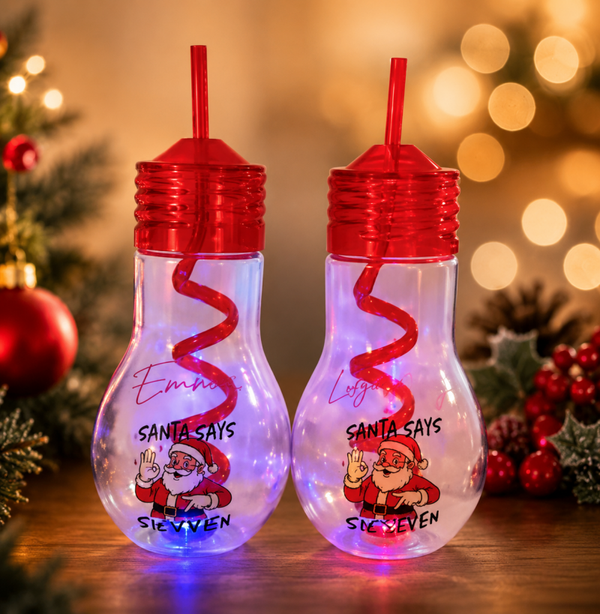 -Light Up Light Bulb Drink Bottle
