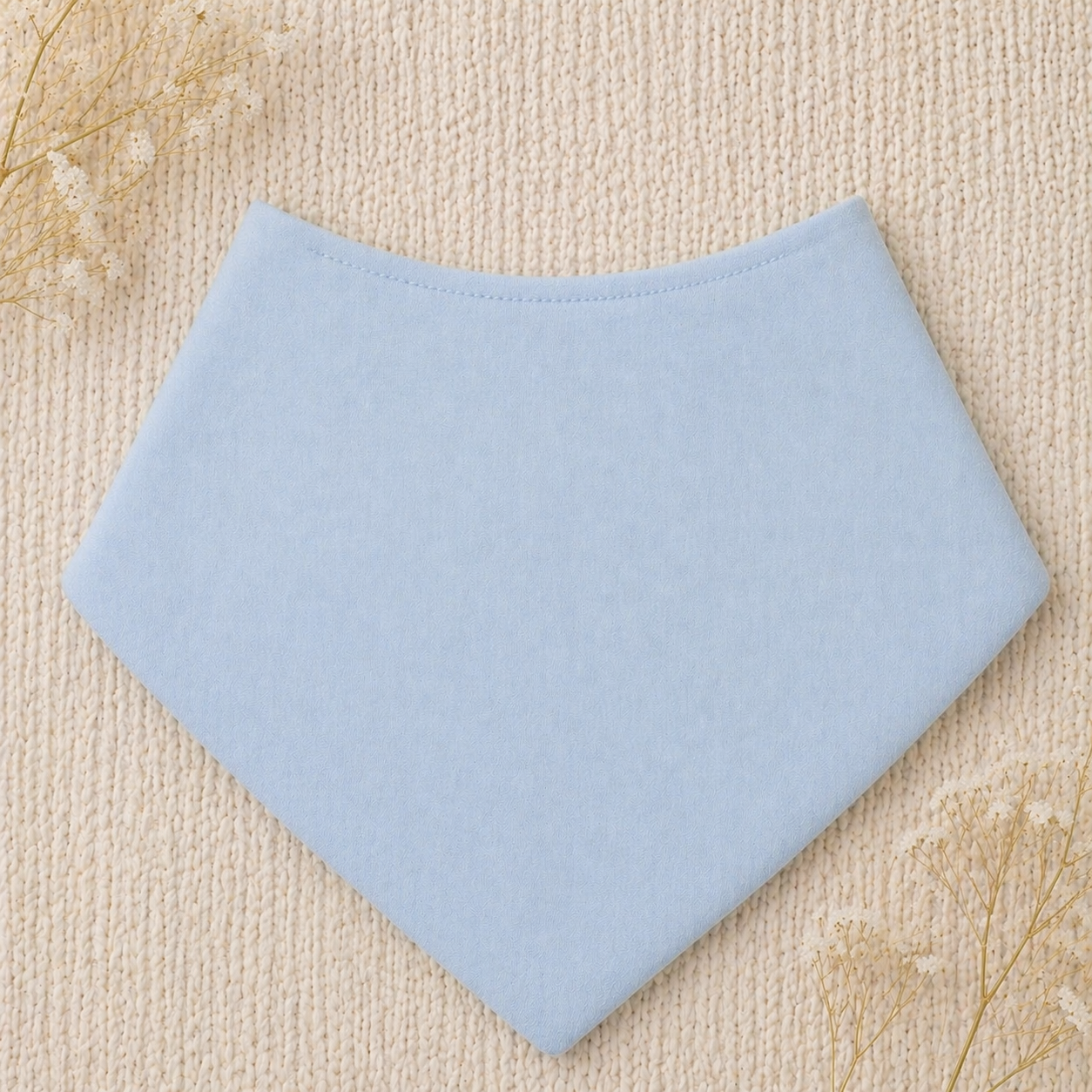 -Baby Bandana Bib- Blue