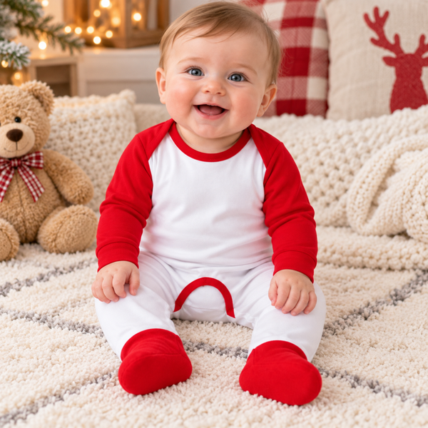 -Sublimation Romper -Red