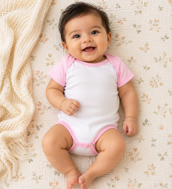 -Sublimation Baby Vest - Pink