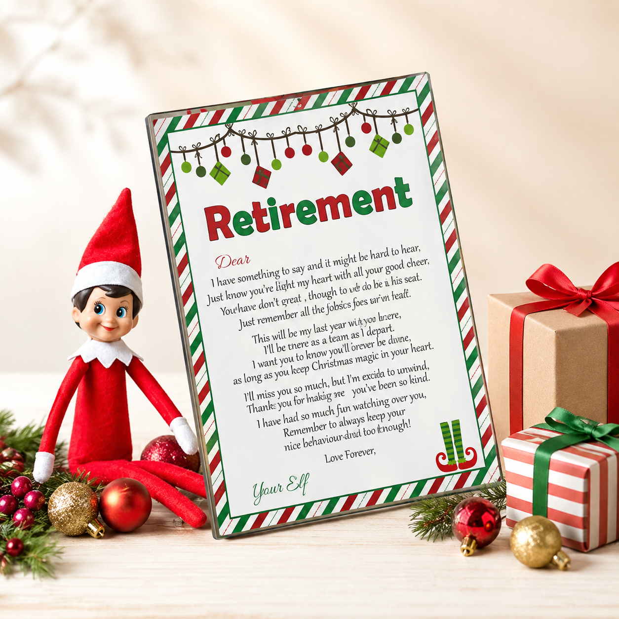 -Elf 'Retirement Letter #1