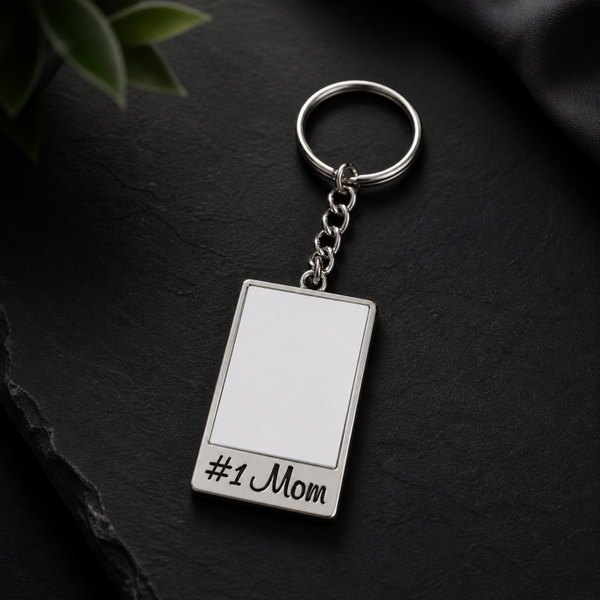 -Sublimation #1 Mom Keyring