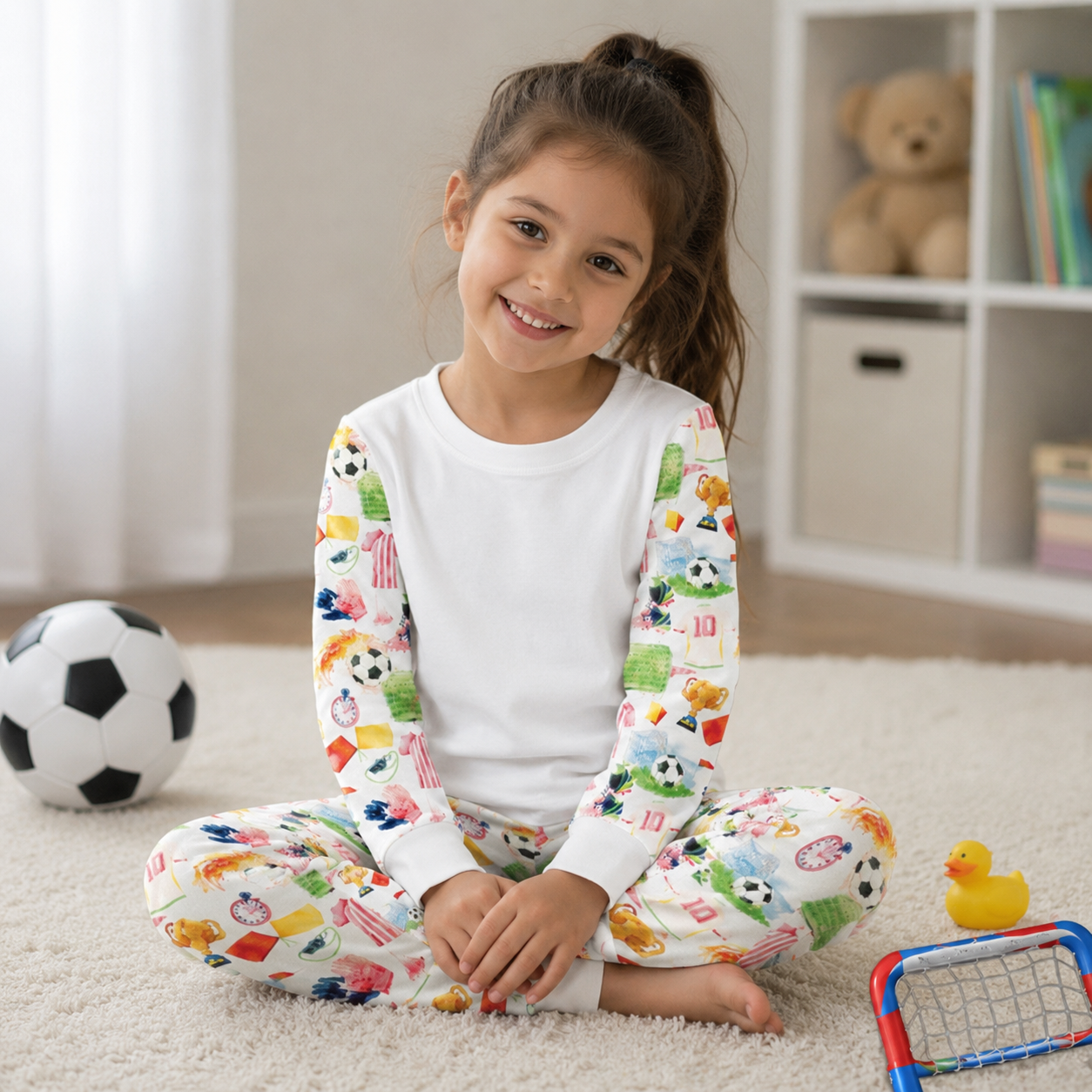 -Kids Football Pyjamas- Pink