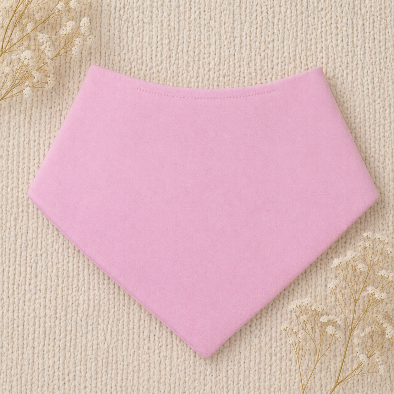 -Baby Bandana Bib- Pink