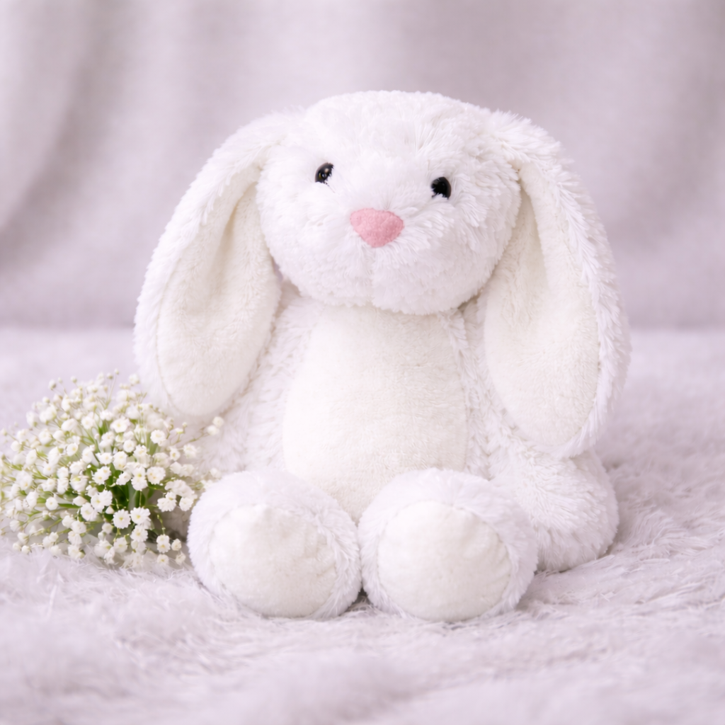 -Bunny Teddy- White