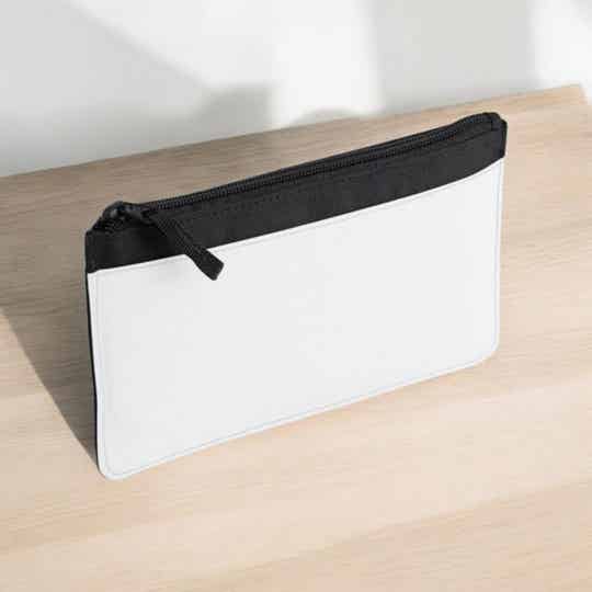 -Sublimation Pencilcase/Makeup Case- Black