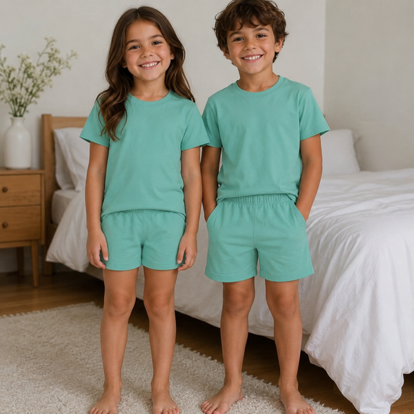 -COTTON SHORT Set- Mint