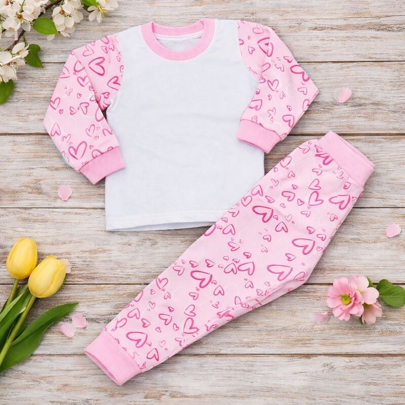 -Adults Heart Pyjamas