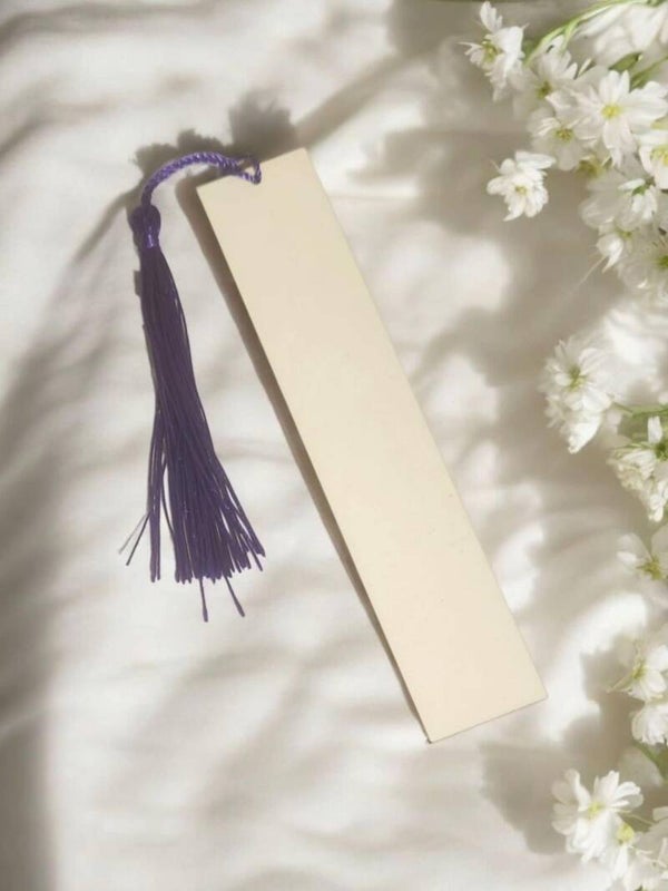 -Sublimation Bookmark with Tassel