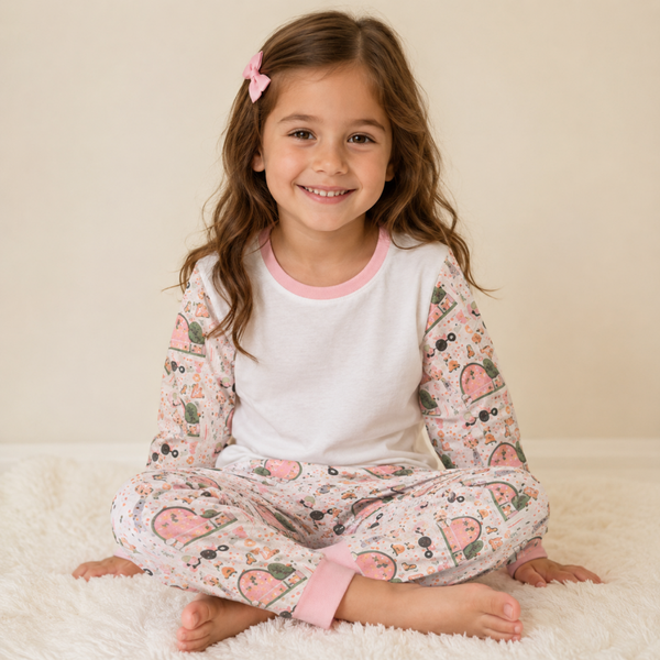 -Pink Farm Pyjamas- LONG