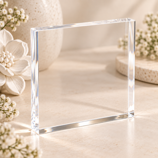 -Acrylic Freestanding Black -10cm x 10 cm