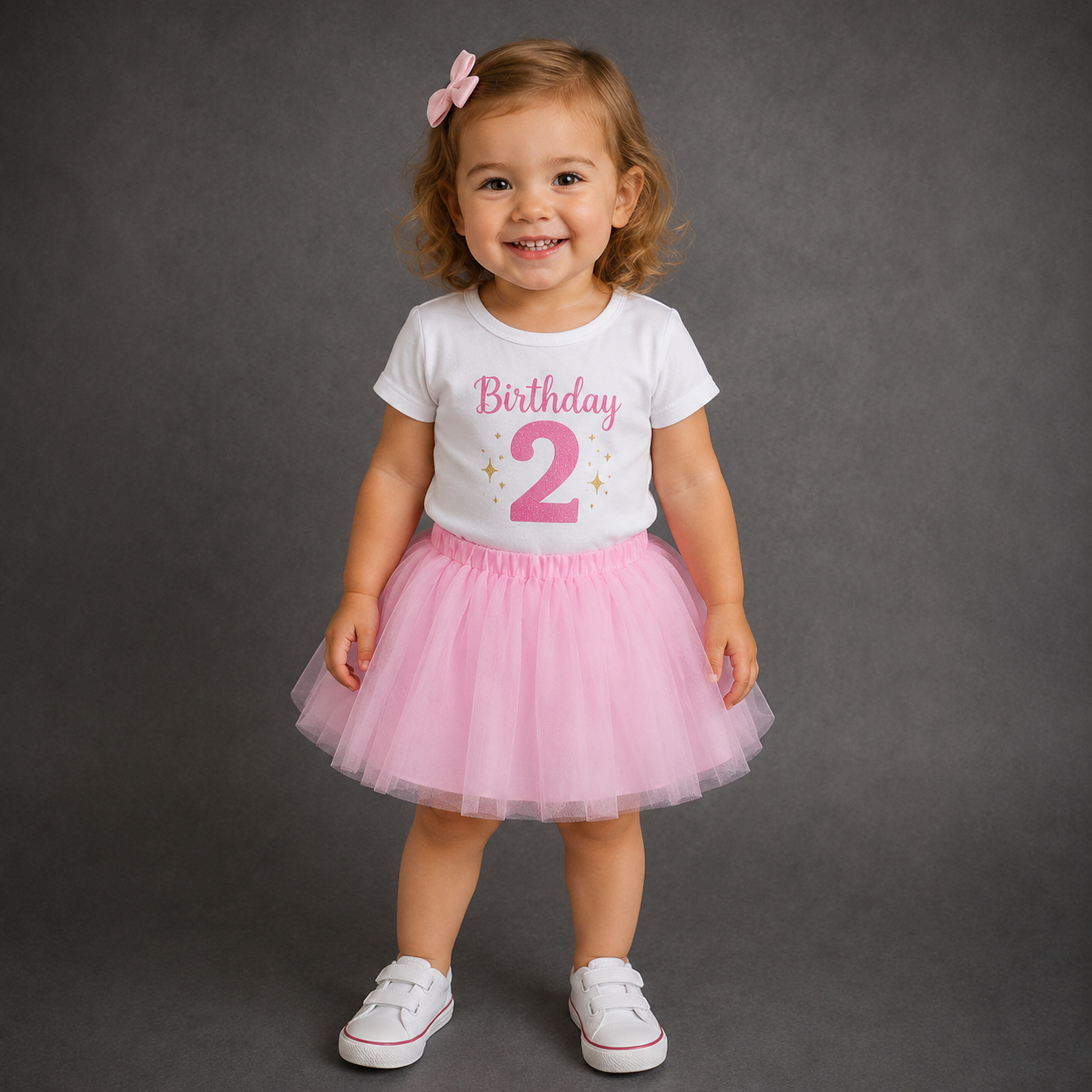 -Pink net tutu-Double layered-Child size