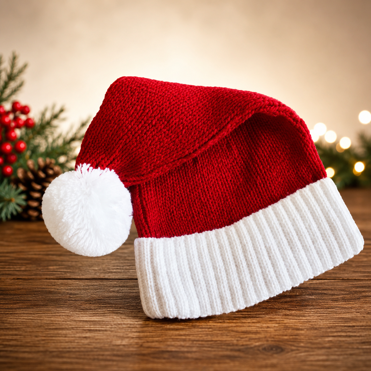 -Baby Knitted Christmas Hat