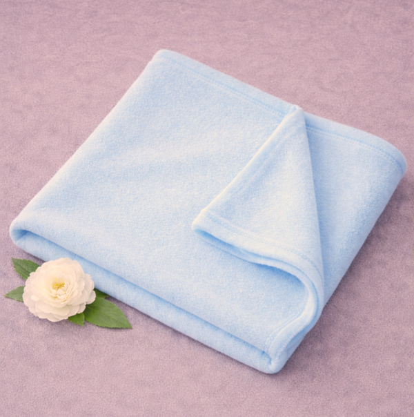 -Fleece Baby Blanket -Blue