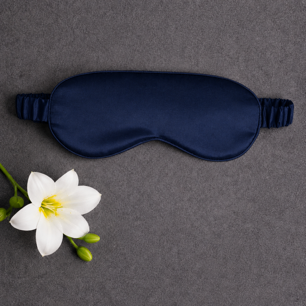 -Satin Eye Mask -Navy
