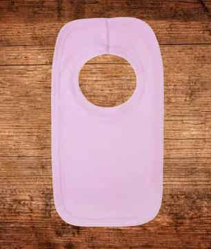 -Baby Pull Over Bib - Baby Pink