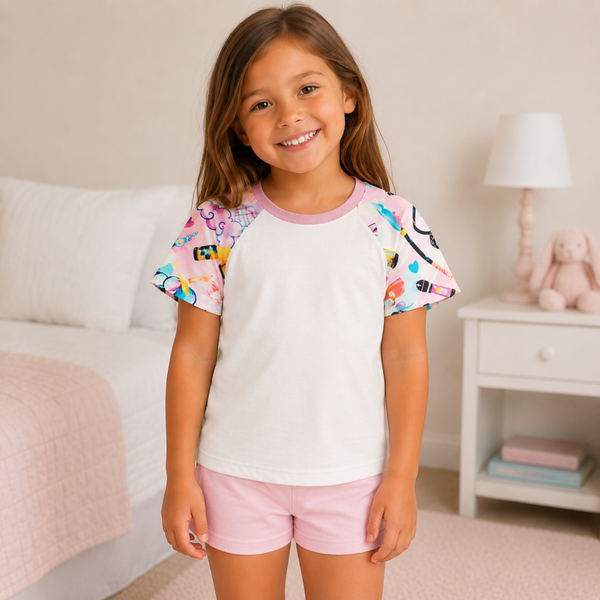 -KPOP Demon Hunters Girls Raglan Tshirt