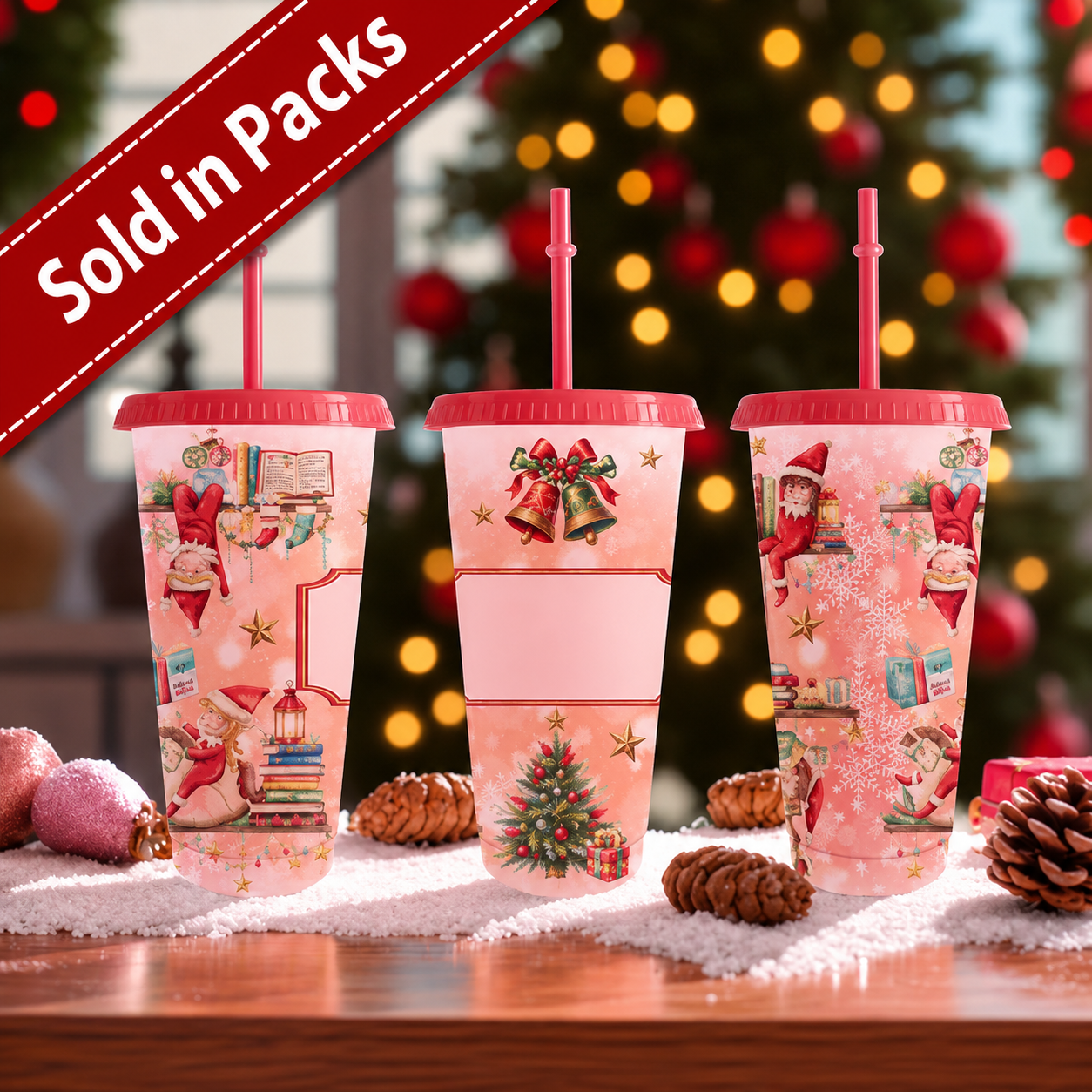-Elf Christmas Cup -24oz