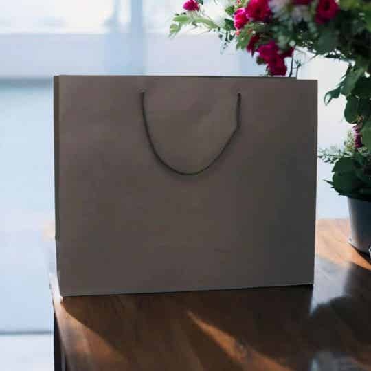 -Black Paper Gift Bag-26x32x10cm