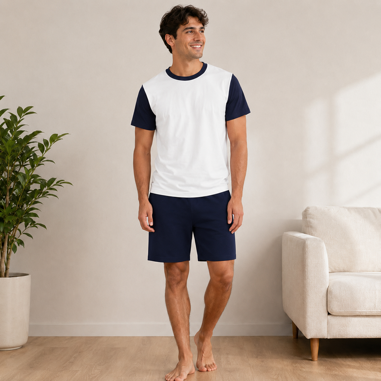 -Adults Navy Sublimation SHORTS set
