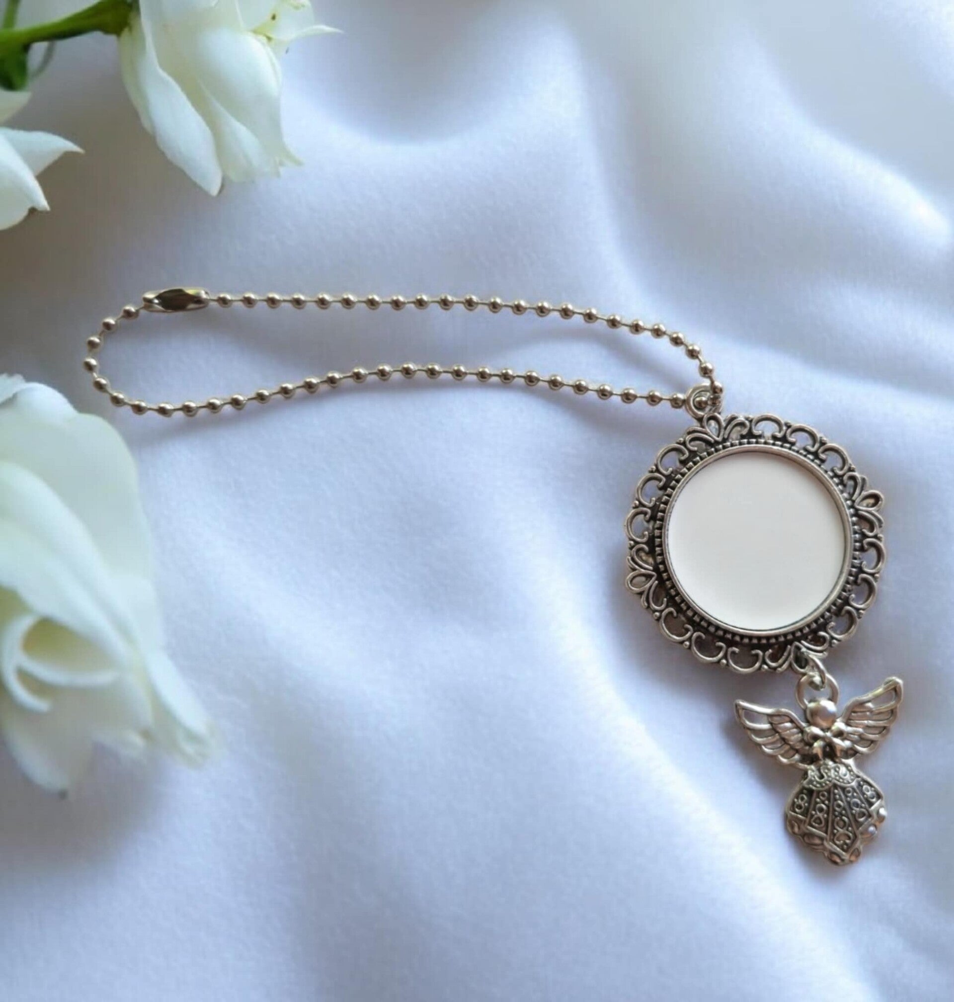 -Sublimation Angel Medallion - 1 pendant