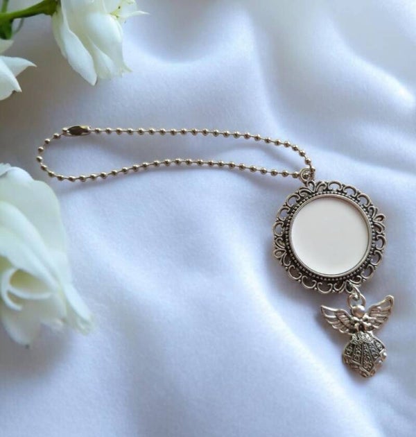 -Sublimation Angel Medallion - 1 pendant