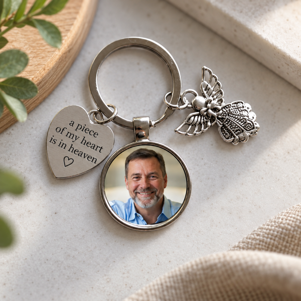 -Sublimation Angel Keyring