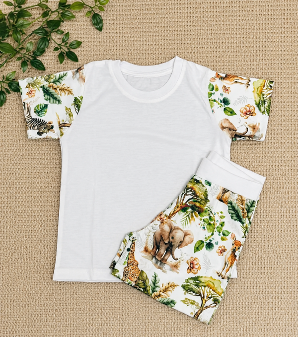 -Kids Safari SHORTS set