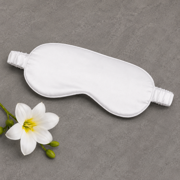 -Satin Eye Mask -White
