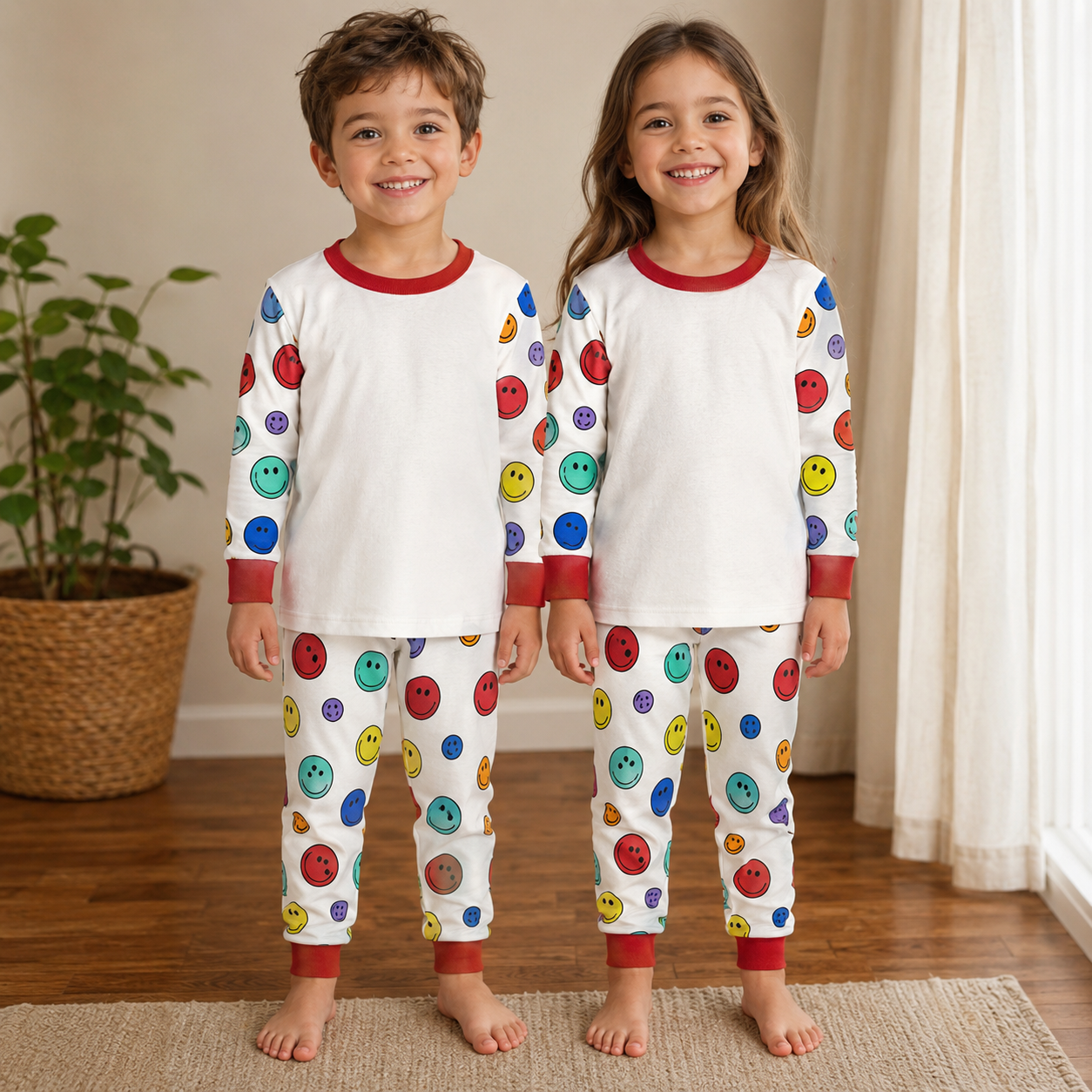 -Kids Smiley Pyjamas -LONG
