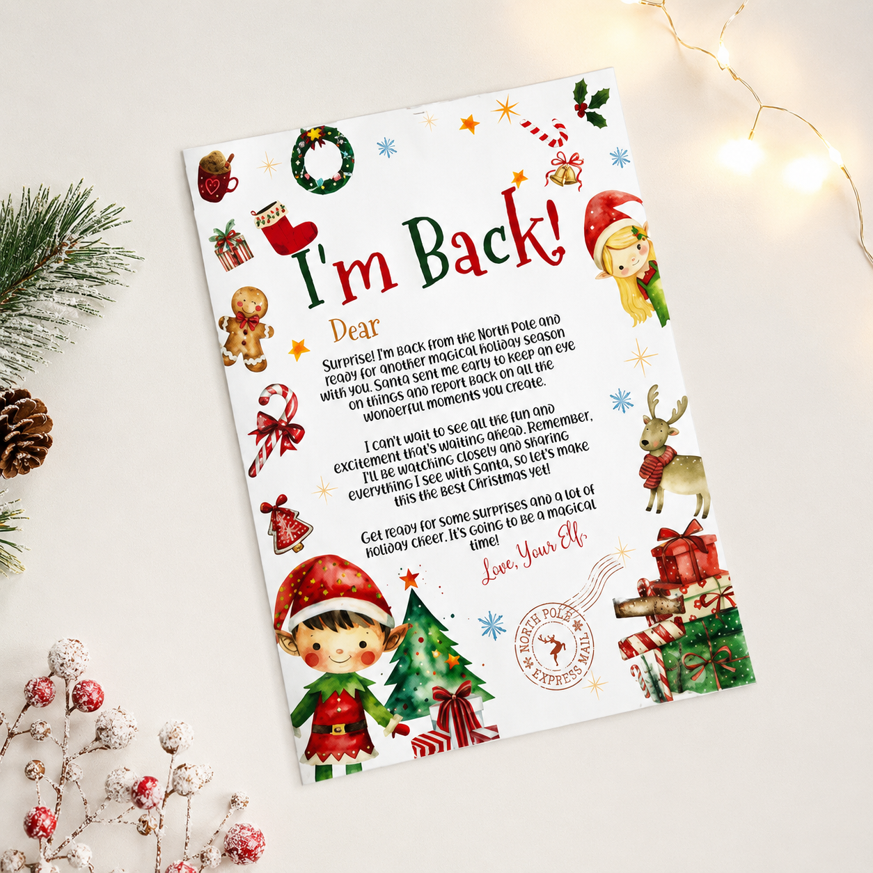 -Elf 'I'm Back' Letter #2