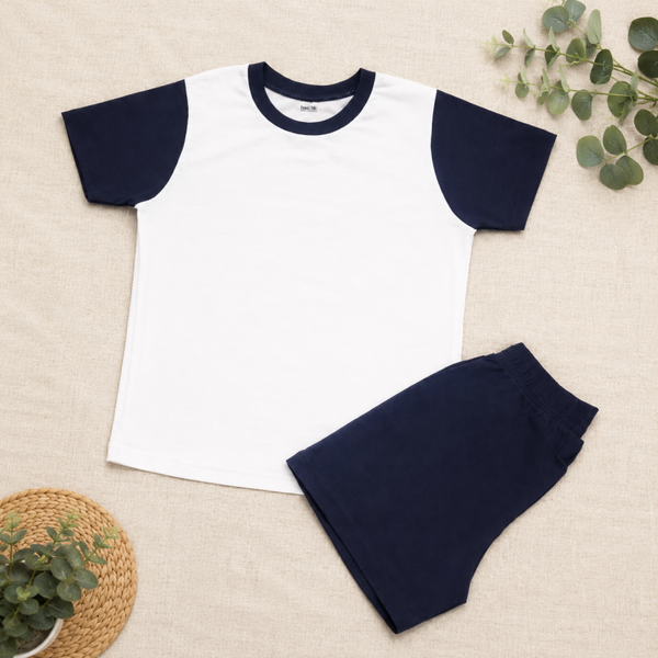 -Adults Navy Sublimation SHORTS set