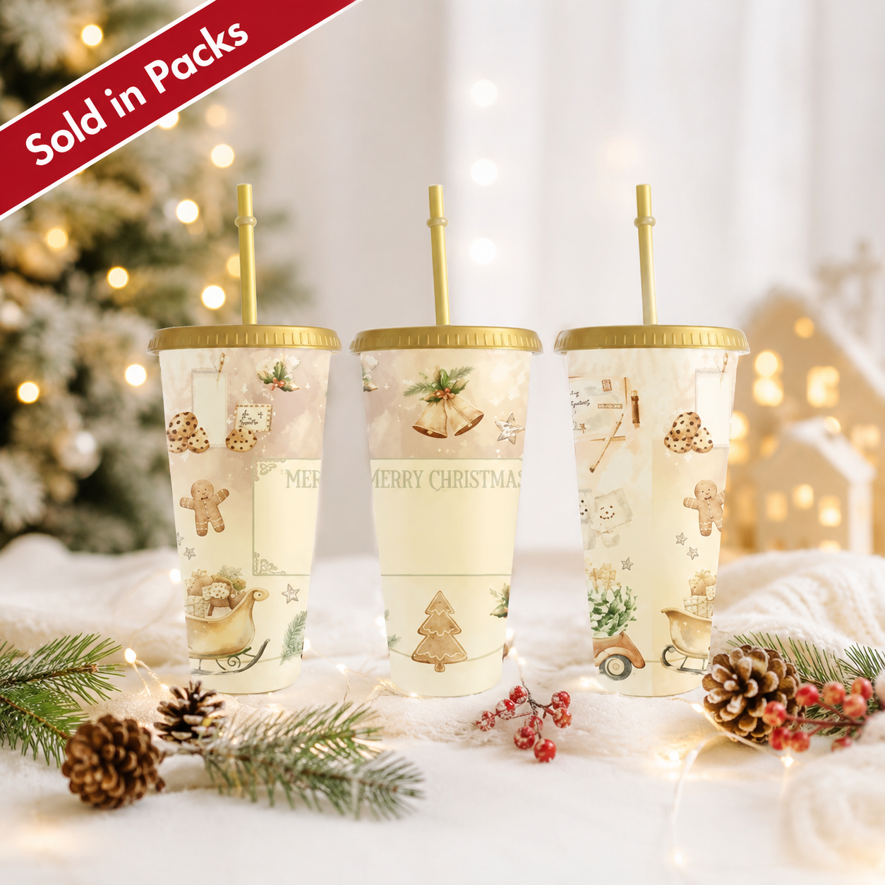 -Christmas Eve Christmas Cup -24oz
