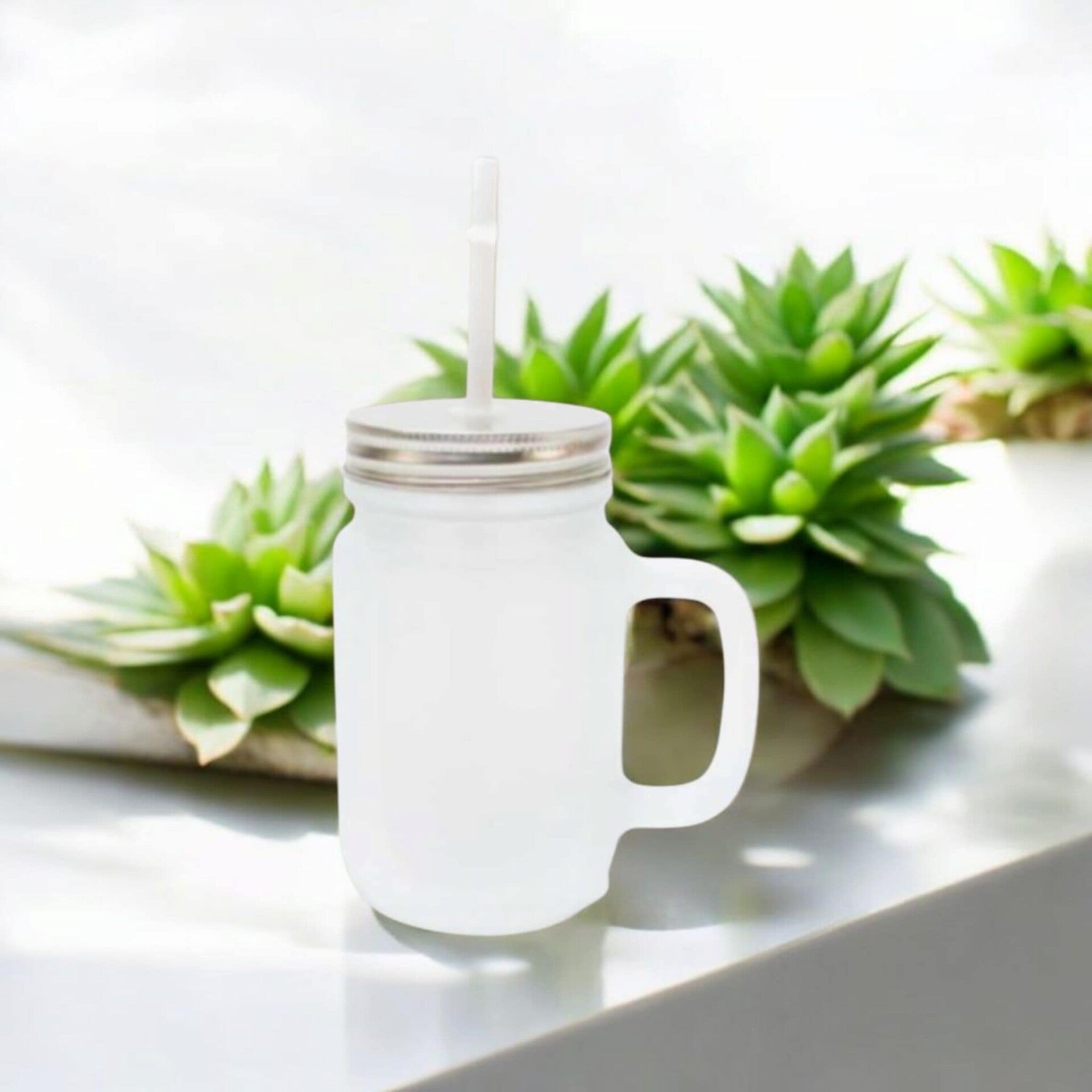 -Frosted Sublimation Mason Jar - 350ml